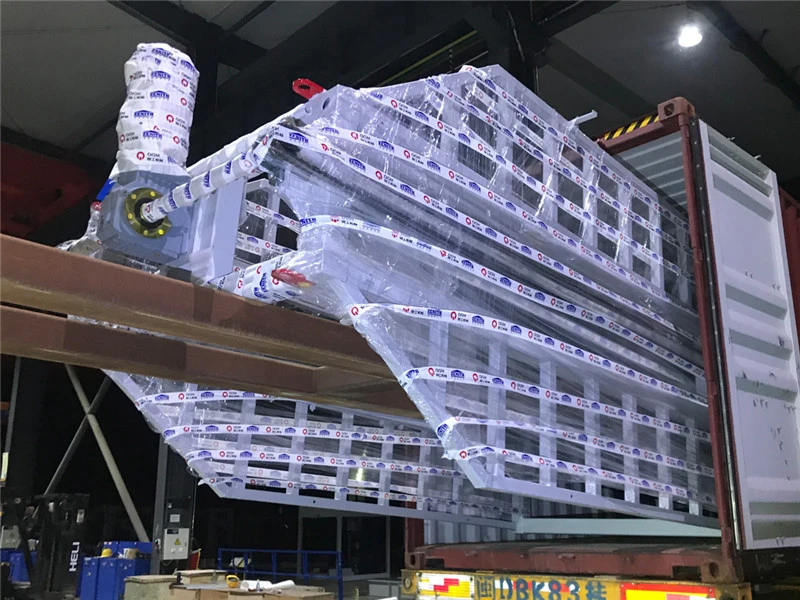 تم إرسال آلة البلوك الأوتوماتيكية ZN900CG من QGM مع نظام رف المعالجة إلى السلفادور