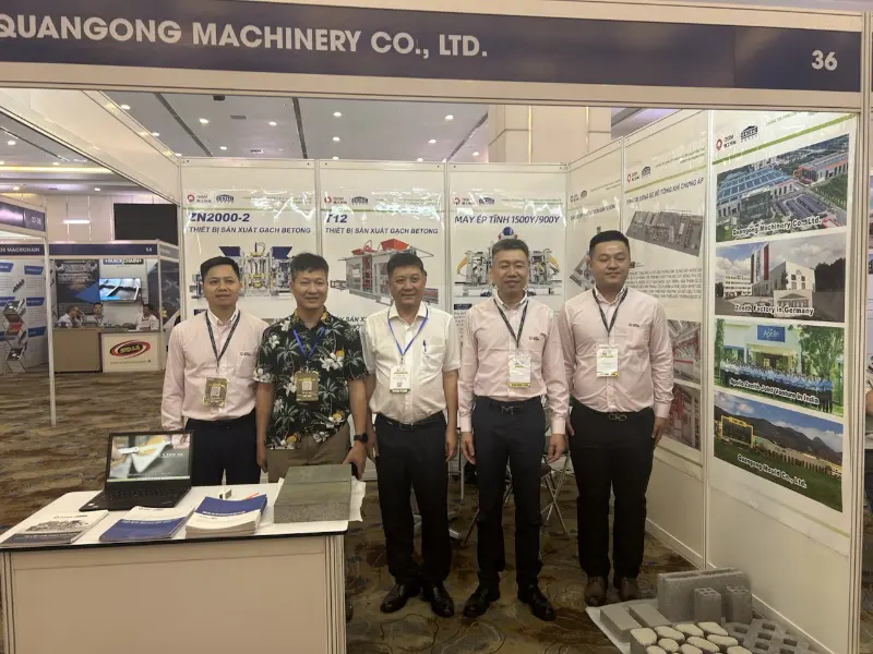 تعميق موطئ قدمها في البنية التحتية في جنوب شرق آسيا! شركة Quangong Machinery Co., Ltd. تتألق في معرض فيتنام للخرسانة 2026